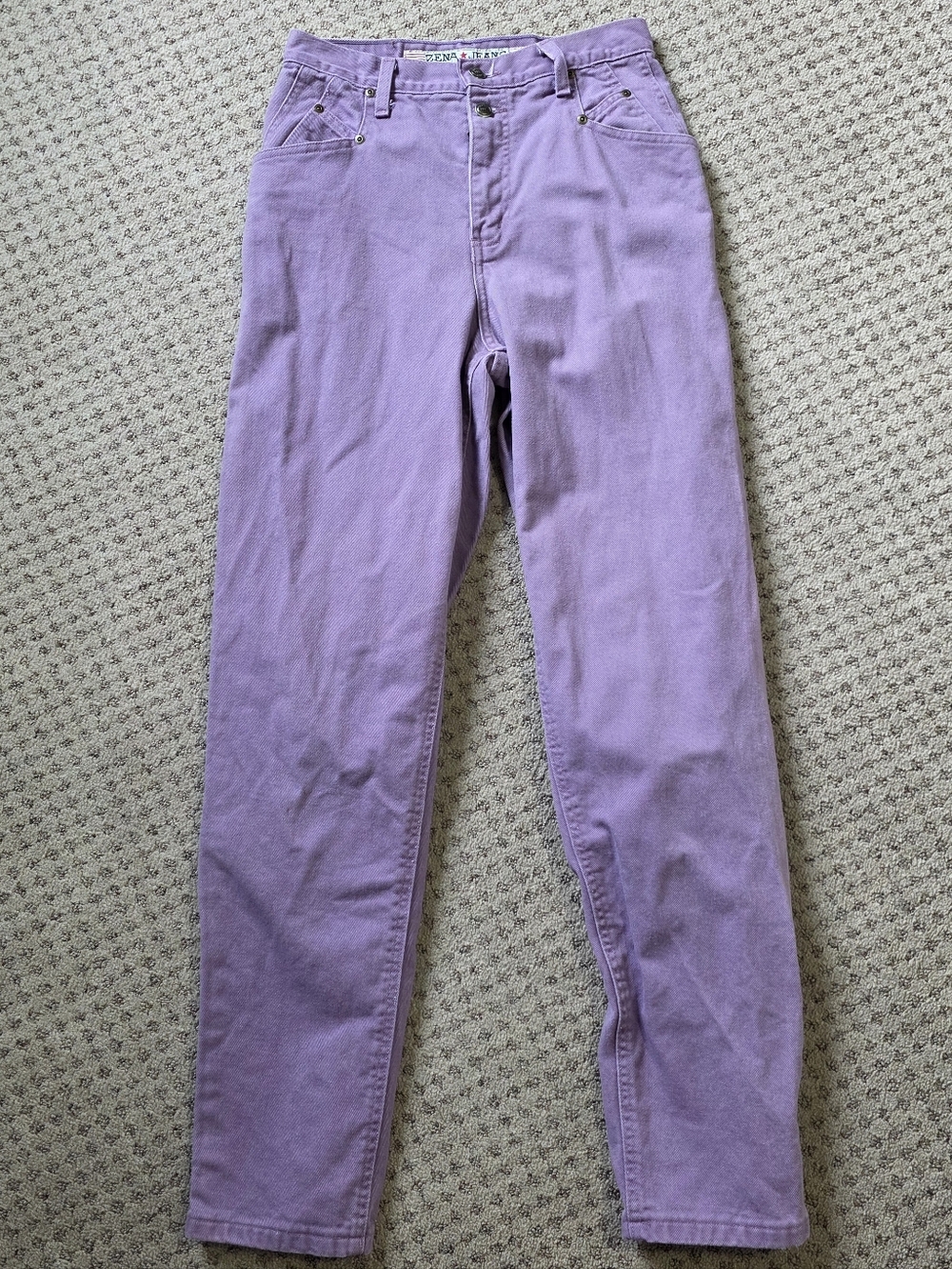 Vintage Lavender High-Rise Straight Leg Jeans
